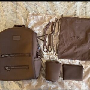 Large Dagne Dover Indi Diaper Bag/Backpack - Dune